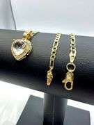 Beautiful 3 Ct Heart Cut Simulated Diamond Pendant Necklace