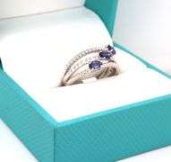 Darling 0,66CTW Tanzanite & Diamond Ring in Sterling Silver