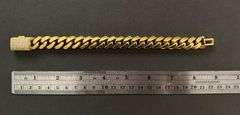 Sharp Gold Plate Cuban Curb Link Bracelet