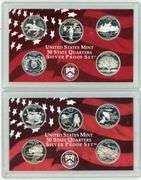 2 Different Silver Quarter Proof Sets: 1999 & 2002