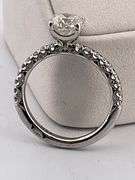 TACORI CERTIFIED 18K WHITE GOLD DIAMOND ENGAGEMENT RING