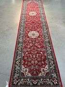 Fine Silk&Wool Tabriz Runner 2.6x10'