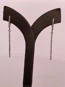 CERTIFIED 14K WHITE GOLD DIAMOND EARRINGS