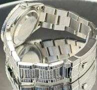 ROLEX STAINLESS STEEL GOLD DIAMOND DIAL JUBILEE BAND WATCH 11.5CT