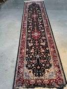 Fine Silk&Wool Tabriz Runner 2.6x10'