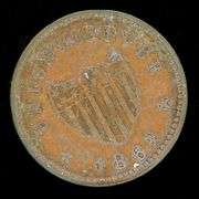 1864 Indian Princess Patriotic Civil War Token