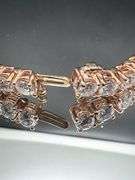 10K ROSE GOLD 14.50CT LAB GROWN DIAMOND BRACELET