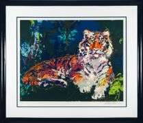 Limited Edition LeRoy Neiman Signed 'Caspian Tiger' Framed