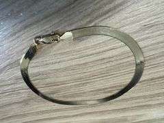 10K Yellow Gold 4mm Herringbone 7" Bracelet