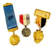 3 Antique Award Medals
