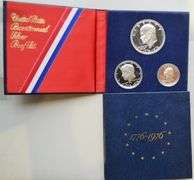 Two 1976 3 Piece Bicentennial Silver Proof Sets.
