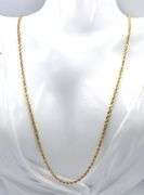 14kt Yellow gold Rope chain necklace
