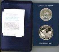 1979 Panama “Matched Set” $5 & $10 Silver Coins in Original Packaging