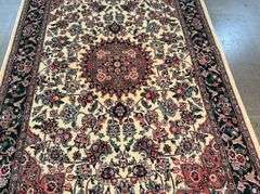 Superb Silk&Wool Tabriz Rug 4x6