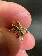 10K Yellow Gold Bow Earrings