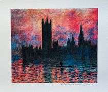 Collectible Limited Edition Claude Monet, Houses Of Parliament