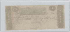 $1 Cincinnati Post Note – Obsolete Banknote Remainder – Railroad Vignette