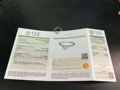 TACORI CERTIFIED 18K WHITE GOLD DIAMOND ENGAGEMENT RING