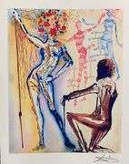 Pencil Numbered Salvador Dali, Ballet of Fowers