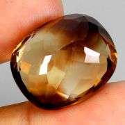 Stunning 18.06ct VVS grade cushion cut Imperial Topaz
