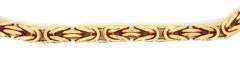 Popular Unisex 18K YG Byzantine Link Bracelet
