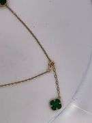 CERTIFIED 14K YELLOW GOLD CLOVER NECKLACE