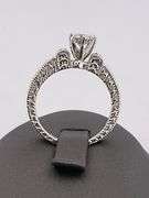 CERTIFIED 14KT WHITE GOLD AND DIAMOND ENGAGEMENT RING