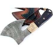 Hand Forged Damascus Steel Bearded Axe