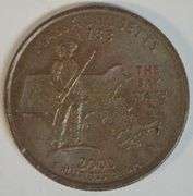 Scarce 2000 Massachusetts Quarter Error. Missing clad layer