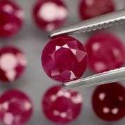 Simply gorgeous set of 12 Rubies weighing 5.30 carats total!