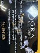 14k Yellow Gold Round 6mm Moissanite Stud Screw Back Earrings