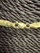 10K Yellow Gold 4mm Herringbone 16" Necklace