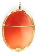 18kt Yellow gold Cameo brooch pendant