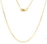 Practical 14K YG Cable Link Necklce