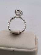 CERTIFIED BRAND NEW 14K WHITE GOLD DIAMOND ENGAGEMENT RING. 4.75 CARATS.