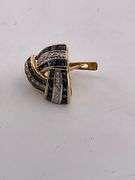 CERTIFIED 18K GOLD DIAMOND AND SAPPHIRE EARRINGS