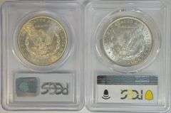 Creamy-white near Gem BU 1885-O & 1887 Morgans. PCGS MS64
