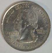 Scarce 2000 Massachusetts Quarter Error. Missing clad layer