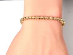 Sparkling 14K Yellow Gold Diamond Bracelet