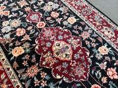 Fine Silk&Wool Tabriz Runner 2.6x10'