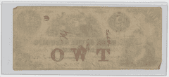 Rhode Island Providence $2 Obsolete Note – Neptune Maritime Vignette – Pre-Civil War Currency