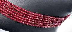 Beautiful Mined From The Earth 6 Strand 391 Cttw Natural Ruby  Necklace