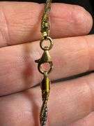 925 Sterling Silver Two Layer Twisted 2.7mm Omega Spring Chain 16"