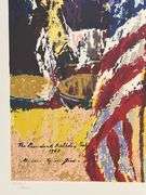 Limited Edition LeRoy Neiman Signed 'President's Birthday Party' Marilyn Singing to JFK Framed