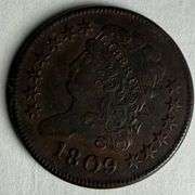 1809 Near Unc Half Cent,