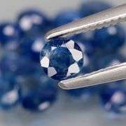 Deep color! 3.11ct Navy blue Sapphire set! Heated only!