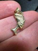 10K Yellow Gold Egyptian Nefertiti Pendant