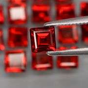 This is premium natural color! 8.28ct cherry red Garnet set!