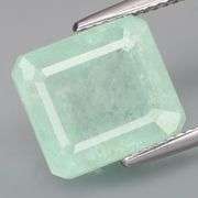 Bright green! Fully transparent! Real 7.94ct Zambian Emerald!