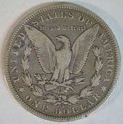 Rare key date 1893-CC Morgan Silver Dollar in nice circ.